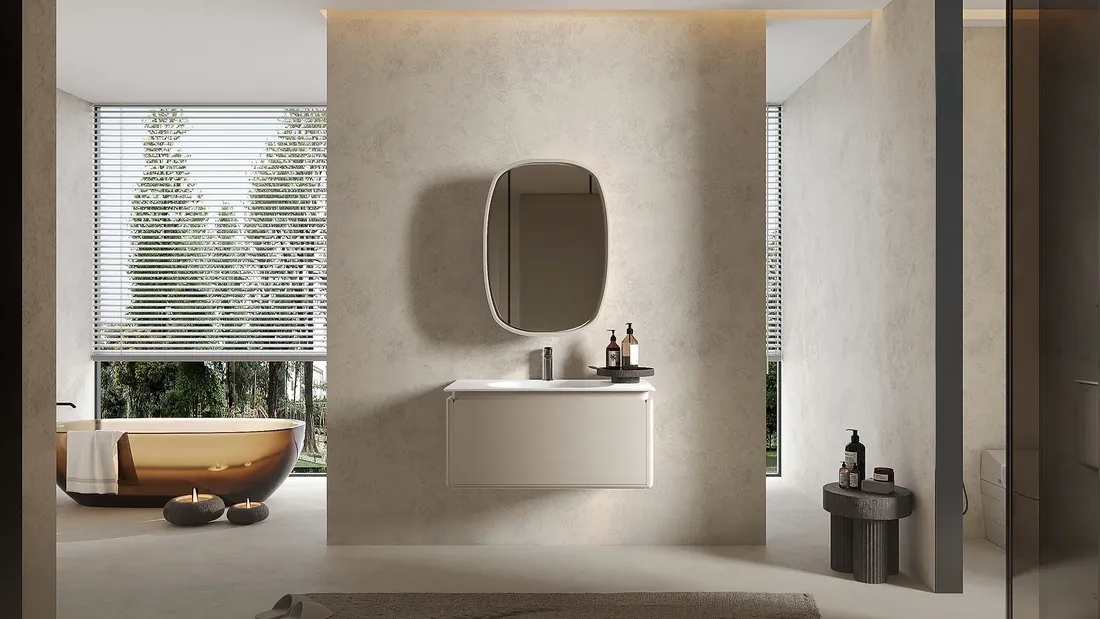Bathroom Vanity design by OPPEIN Delhi NCR