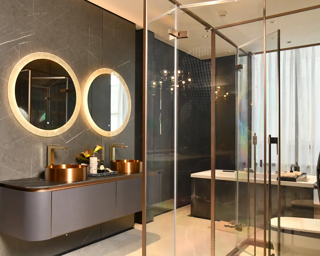 Bathroom Vanity design by OPPEIN Delhi NCR