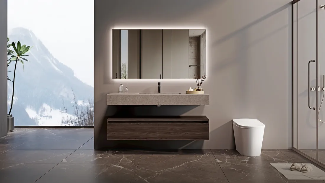 Bathroom Vanity design by OPPEIN Delhi NCR