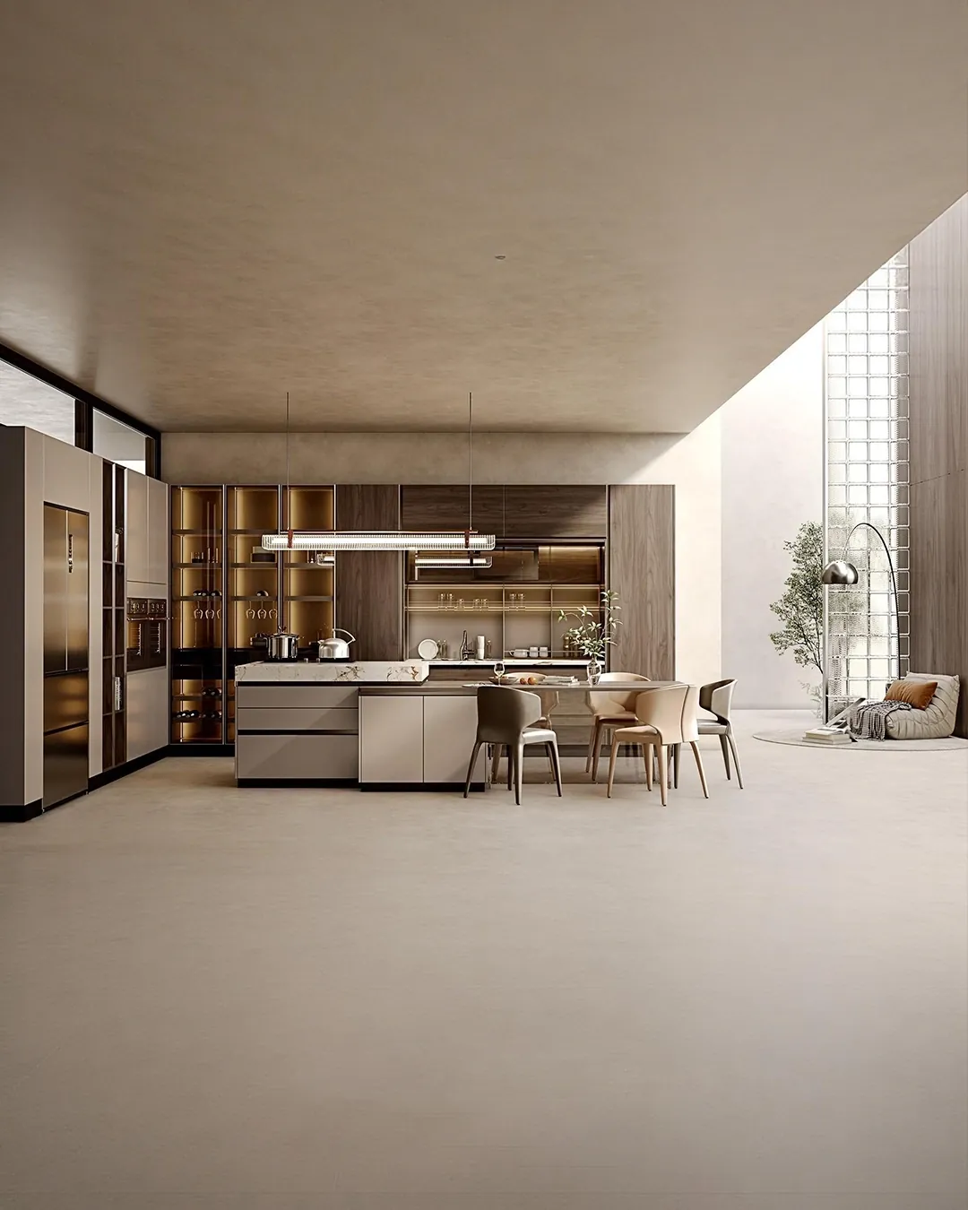 Kitchen design by OPPEIN Delhi NCR