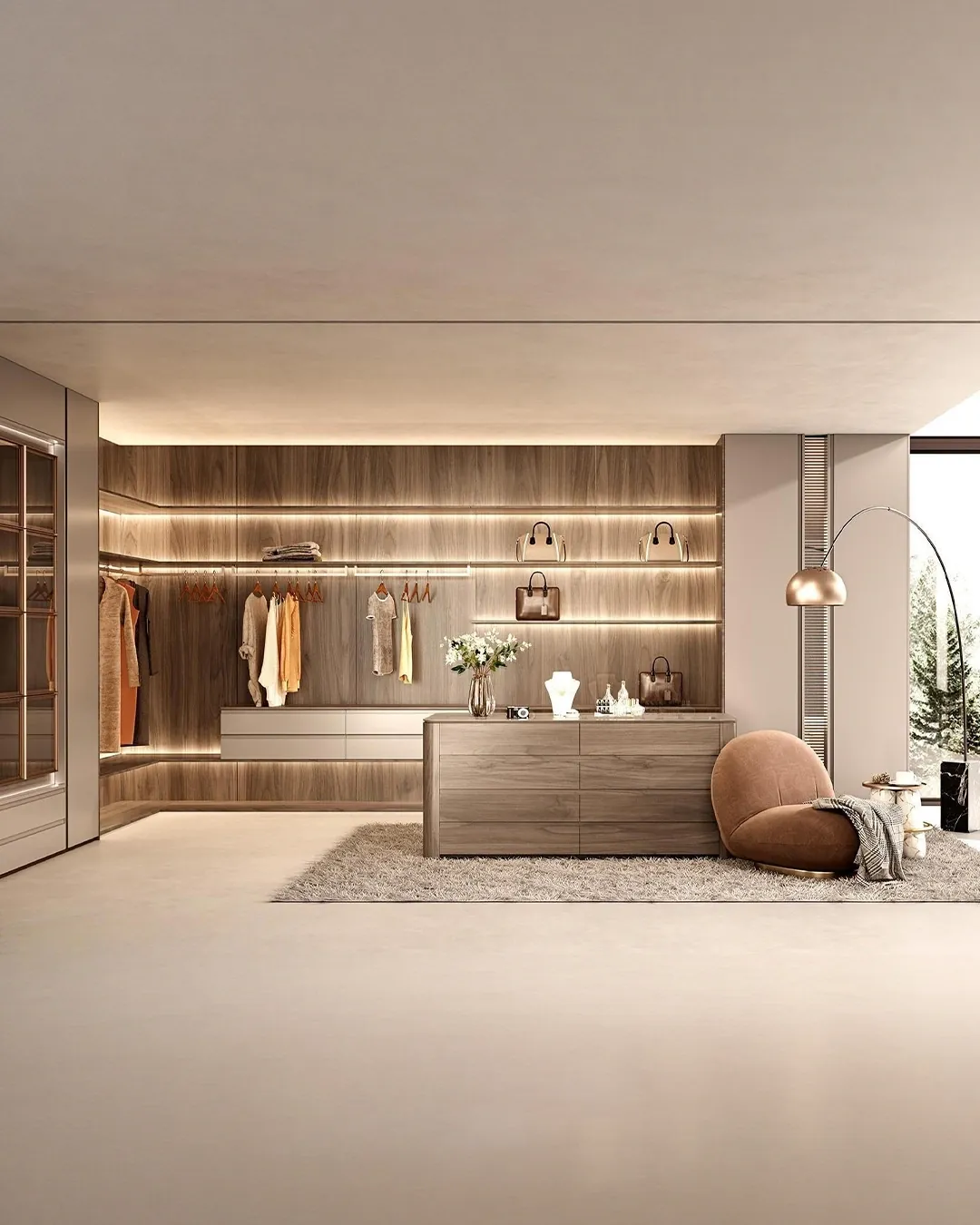 Wardrobe & Walk-in Closet design by OPPEIN Delhi NCR